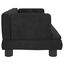 vidaXL Cama para perros de terciopelo negro 60x40x30 cm, , large indicador imagen numero 4