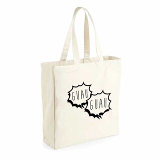Bolsa saco "Guau" color Blanco