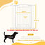 PawHut Barrera para Perros Blanco, , large indicador imagen numero 13