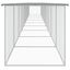 vidaXL Gallinero con techo acero galvanizado gris claro 1003x98x90 cm, , large indicador imagen numero 3