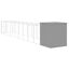 vidaXL Caseta perro corral acero galvanizado gris claro 165x1271x181cm, , large indicador imagen numero 8