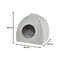 Leeby Cama Iglu Gris para gatos, , large indicador imagen numero 5