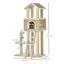 Pawhut árbol rascador beige de sisal para gatos, , large indicador imagen numero 2