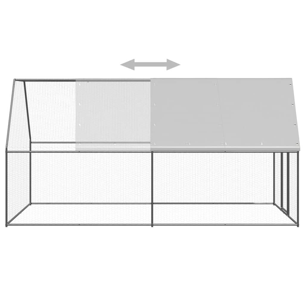 vidaXL Jaula gallinero de acero galvanizado 3x12x2 m, , large Imagen numero 24