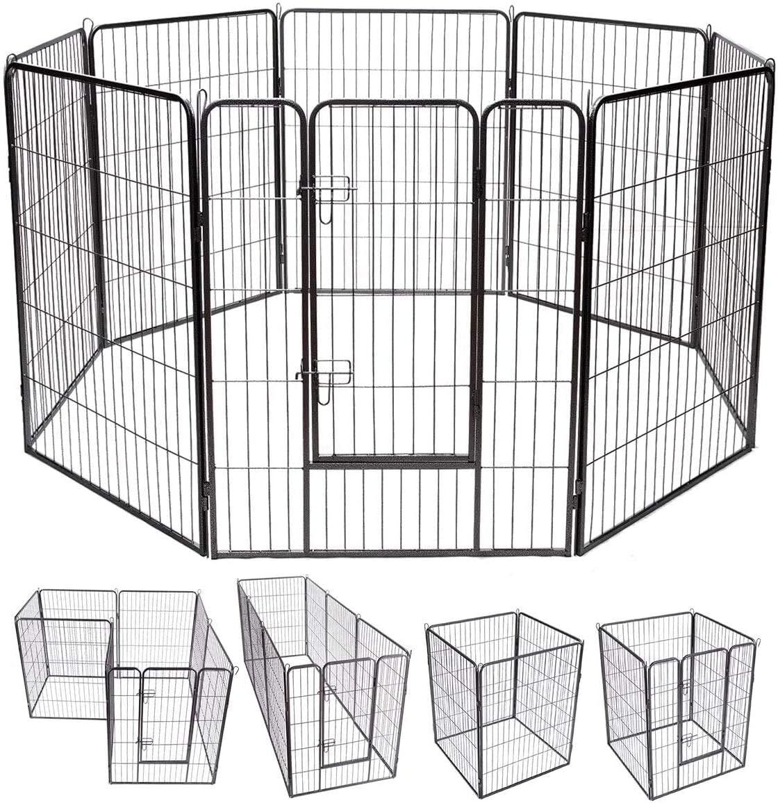 Costway Parque Metal Plegable para perro