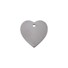 Red dingo Placa identificativa Titanio Corazón para perros