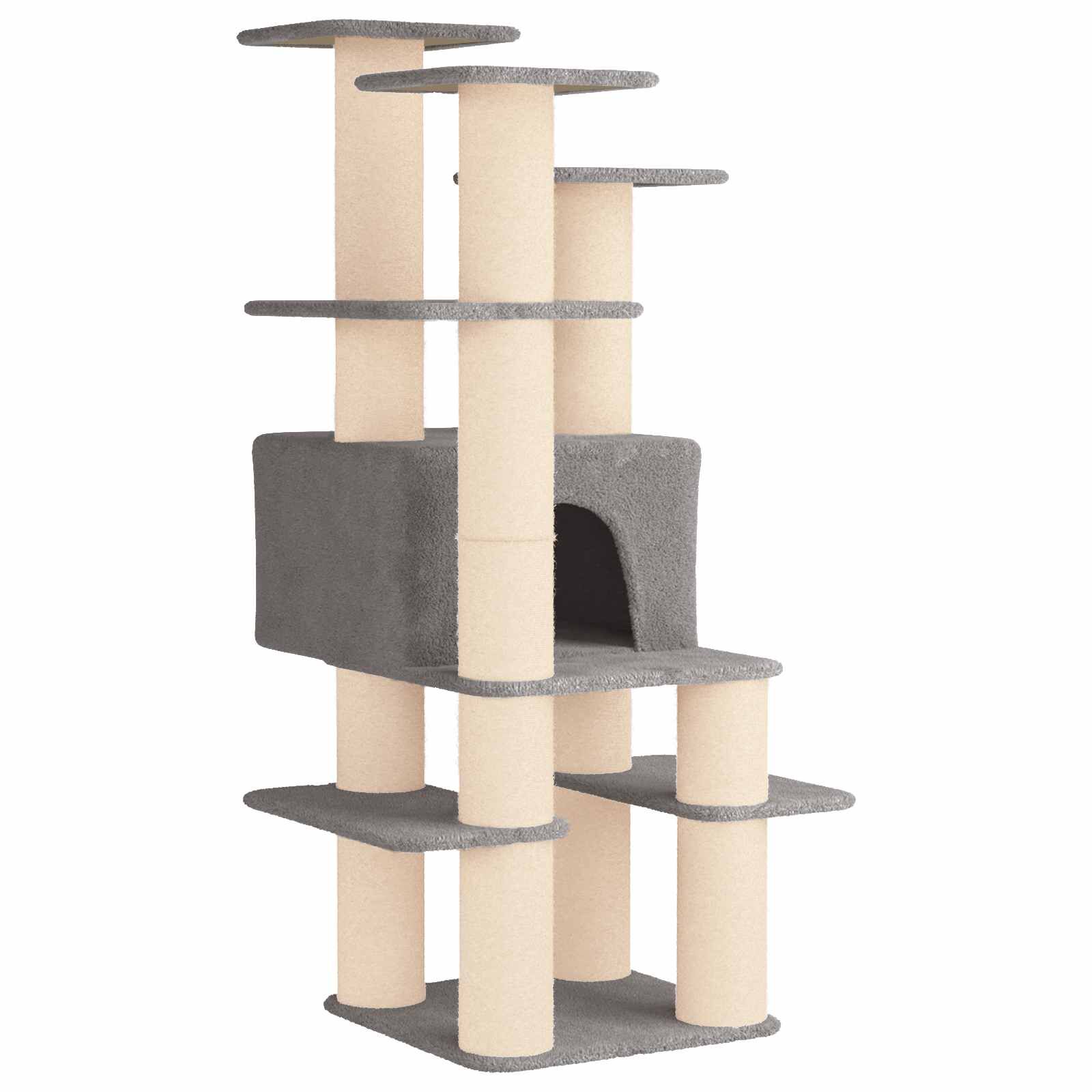 vidaXL &Aacute;rbol para gatos con postes de sisal Muebles Gatos &Aacute;rbol Interior, , large Imagen numero 1