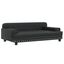 vidaXL Cama para perros de cuero sintético negra 90x53x30 cm, , large indicador imagen numero 1