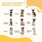 PawHut Parque Plegable para Perros de 6 Paneles Barrera de Seguridad para Mascotas Parque de Juego de Tela Oxford Sistema de Cierre Automático para Gatos Cachorros 117x103x74 cm Negro, , large image number null