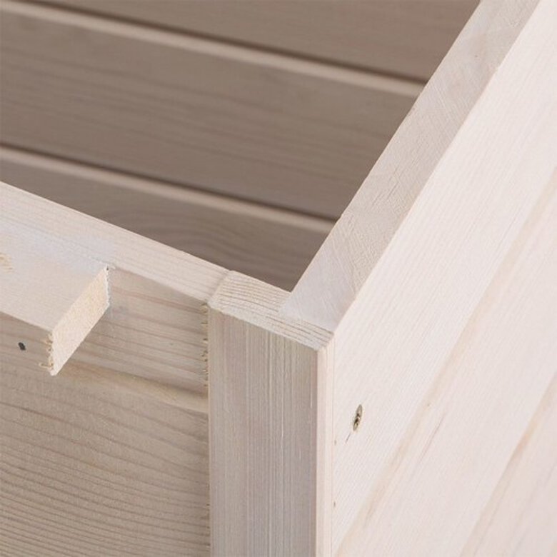 Caseta de madera Lodge 90 Ferplast para perros color Marrón, , large image number null