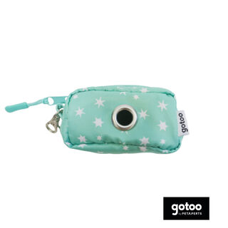 Gotoo Porta bolsas estampado verde para perros