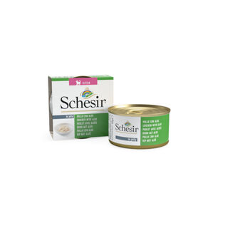 Schesir Kitten pollo con aloe latas para gatitos 