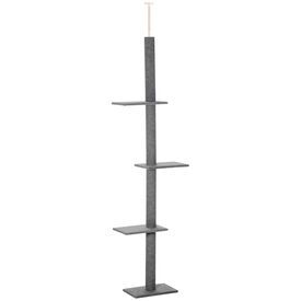 PawHut Poste Rascador Grande gris para gatos
