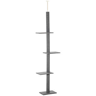 PawHut Poste Rascador Grande gris para gatos