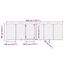 vidaXL Puerta para perros plegable 6 paneles álamo marrón roble 300 cm, , large indicador imagen numero 10