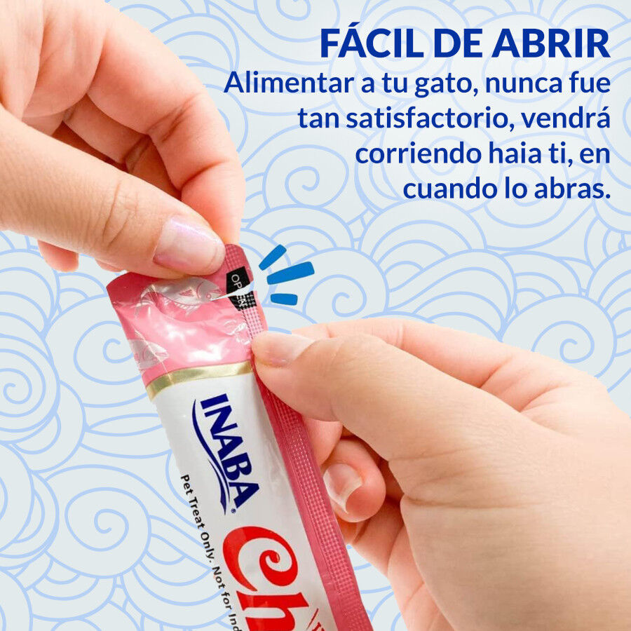 20 sobres x 14 g Churu Variedades de Marisco Snack L&iacute;quido para gatos, , large Imagen numero 4