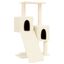 vidaXL Rascador para gatos con postes de sisal color crema 82 cm, , large indicador imagen numero 1