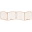 vidaXL Puerta para perros plegable 4 paneles madera de álamo 320 cm, , large indicador imagen numero 8