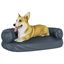 Vidaxl sofá acolchado de cuero gris para mascotas, , large indicador imagen numero 5