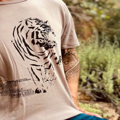 Camiseta de hombre algodón orgánico perezoso color Blanco thumbnail