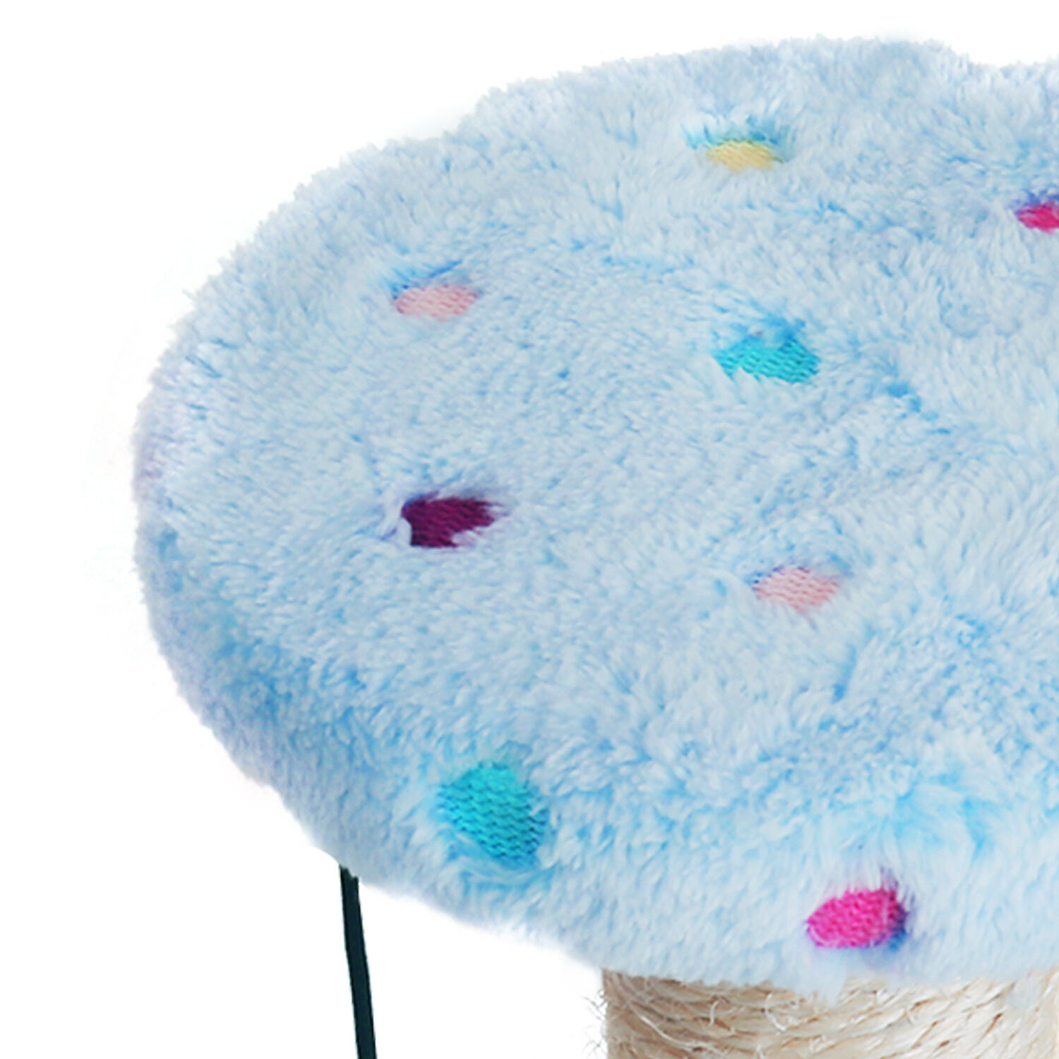 Nobleza &ndash; Poste rascador para gatos de sisal con juguete. Peque&ntilde;o, Color Azul. Medidas: 20*22*28vm, , large Imagen numero 5