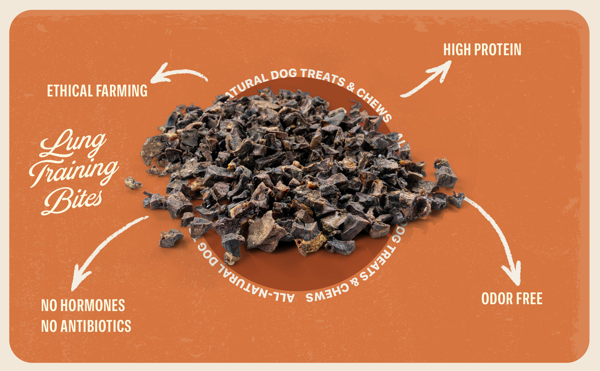 BAFFS Naturals Pulm&oacute;n de Cordero - Snacks Naturales de Entrenamiento para Perros, , large Imagen numero 5