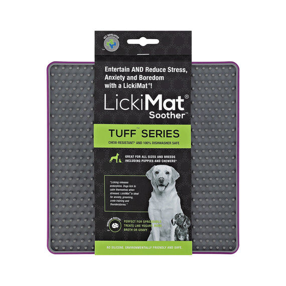 Comedero LickiMat Tuff Soother Morado para perro, , large Imagen numero 1