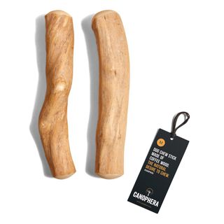 CANOPHERA - 2 Palitos Masticables de Madera de Café para Perros