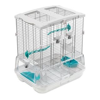 Vision S01 Jaula Blanca con turquesa para pájaros