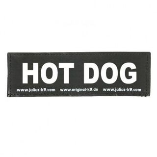 Julius K9 Hot Dog Etiqueta para Arnés de perros