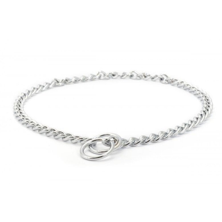 cadena perros medianos color Plata