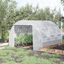Outsunny Invernadero de T&uacute;nel de Jard&iacute;n 3x3x2 m con Puerta y 6 Ventanas Enrollables de Polietileno 140 g/m&sup2; y Acero Galvanizado para Cultivos Plantas Flores Blanco, , large indicador imagen numero 2