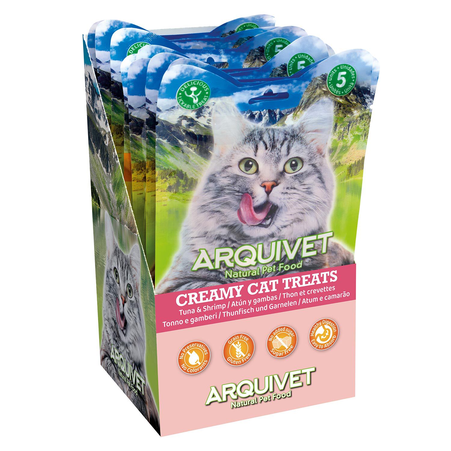 Arquivet Creamy Treats Atún y Gambas Snack Cremoso para gatos thumbnail