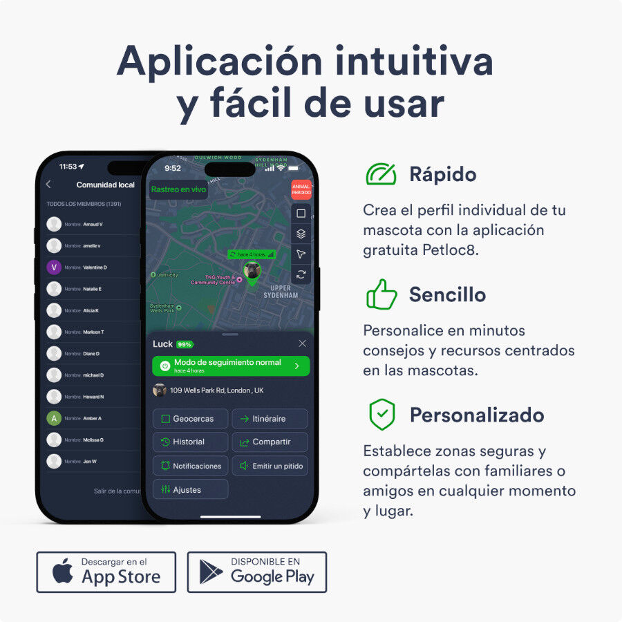Tracktimo Localizador GPS Petloc8 Mini 4G para perros y gatos peque&ntilde;os, , large Imagen numero 3