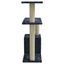 Vidaxl rascador sisal gris oscuro para gato, , large indicador imagen numero 4