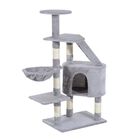 Pawhut árbol rascador con poste gris para gatos, , large image number null