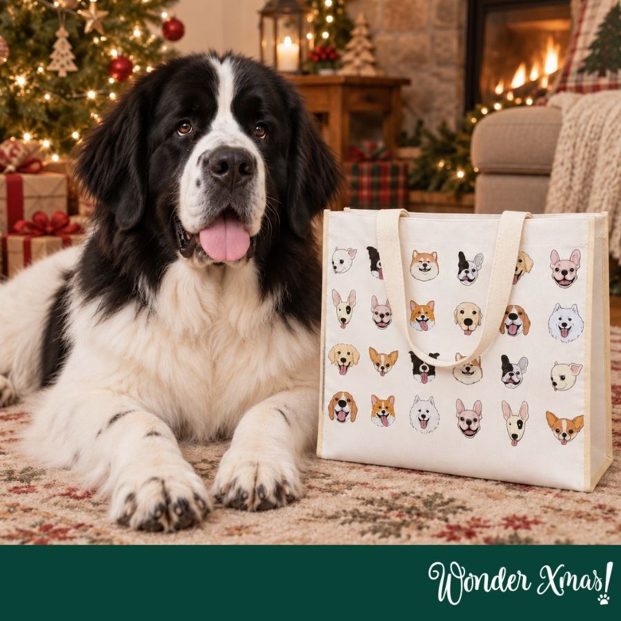 Wonder Christmas Tote Bag Guau para perros, , large Imagen numero 2