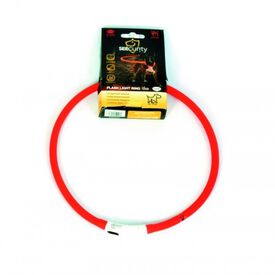 Collar LED de silicona para perros color Rojo