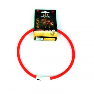 Collar LED de silicona para perros color Rojo