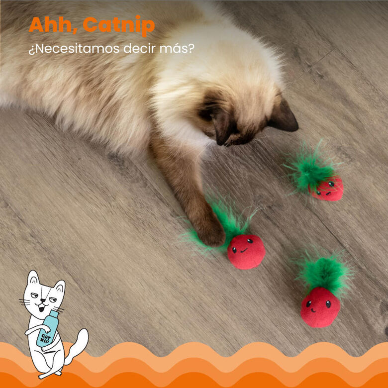 Catstages Strawbabies Peluche de Fresitas para gatos thumbnail