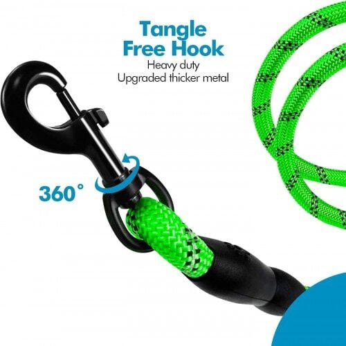 Edipets correa de adiestramiento con mango acolchado verde para perros, , large Imagen numero 4