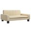 vidaXL Cama para perros de tela crema 90x53x30 cm, , large indicador imagen numero 6