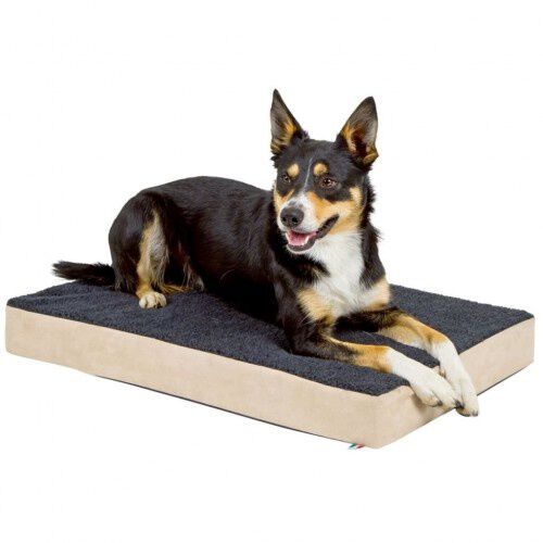 Colch&oacute;n con espuma termoel&aacute;stica para perros color Beige/ Gris, , large Imagen numero 6