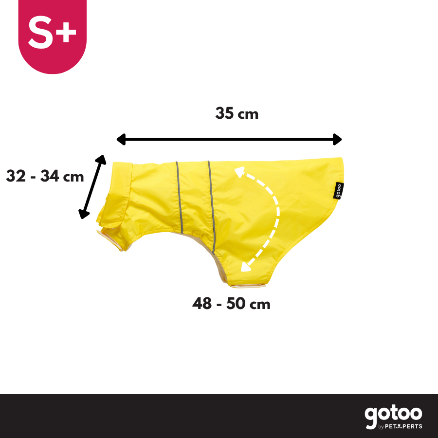 Gotoo Impermeable Reflectante Amarillo para perros, , large Imagen numero 4