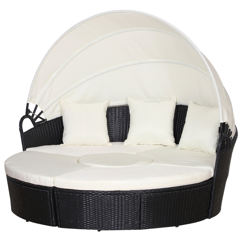 Cama Chill-Out con Toldo Ajustable color Blanco, , large Imagen numero 1