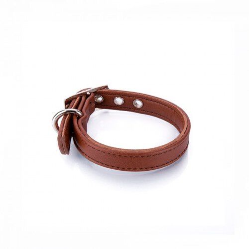 Collar de cuero vegano Pamppy especial Toy color Camel thumbnail