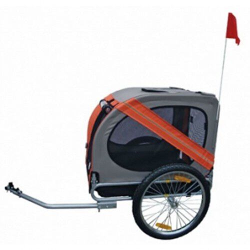 Remolque de bicicleta para perros color Naranja, , large Imagen numero 2