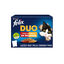 48 sobres x 85 g Felix Fantastic Duo Carne en Gelatina sobre para gatos ¡Pack ahorro!, , large indicador imagen numero 1