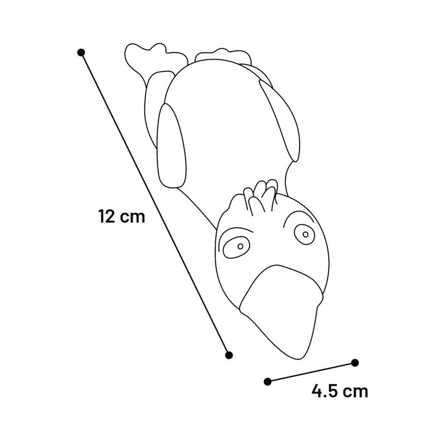 Flamingo Sky Dive L&aacute;tex juguete para perros, , large Imagen numero 8