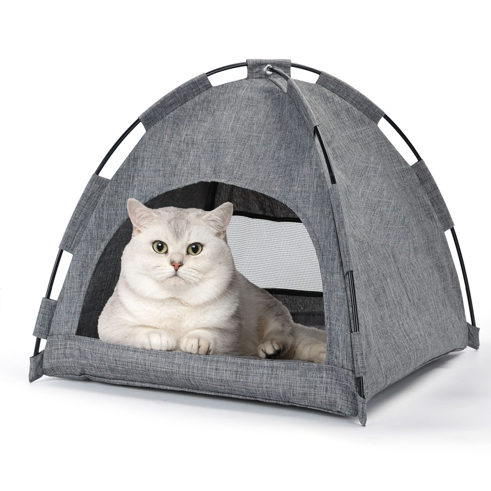 Nobleza Cama cueva gris para Perros y gatos